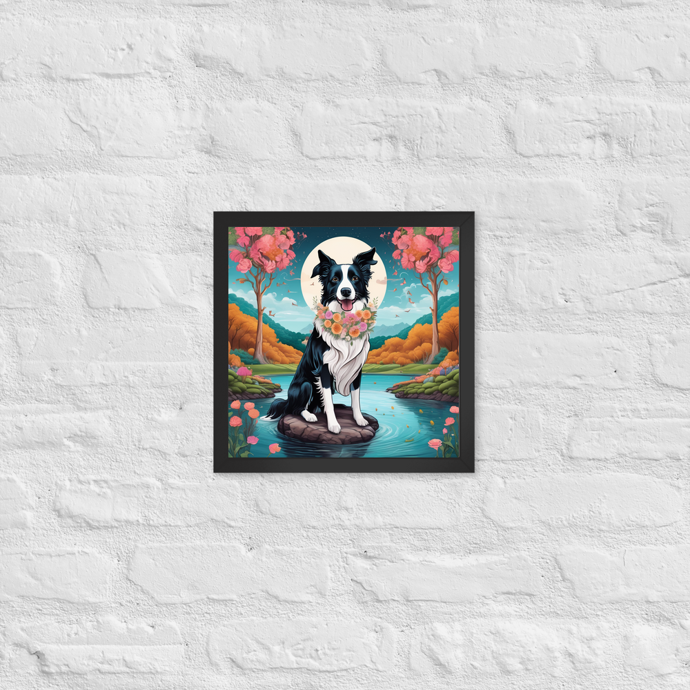 PugMug Custom Border Collie Framed Print