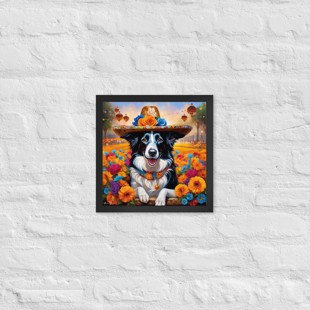 PugMug Custom Border Collie Framed Print