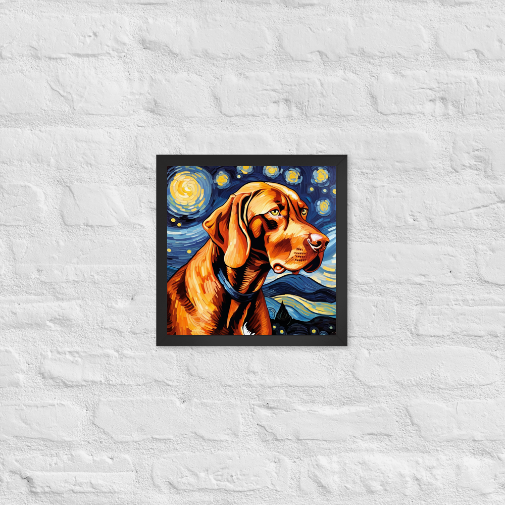 PugMug Custom Vizsla Framed Print