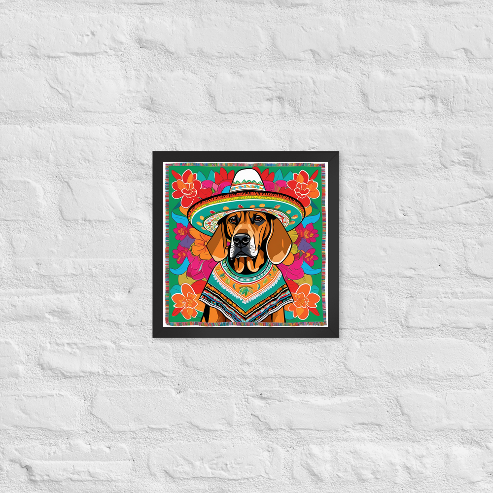 PugMug Custom Bloodhound Framed Print