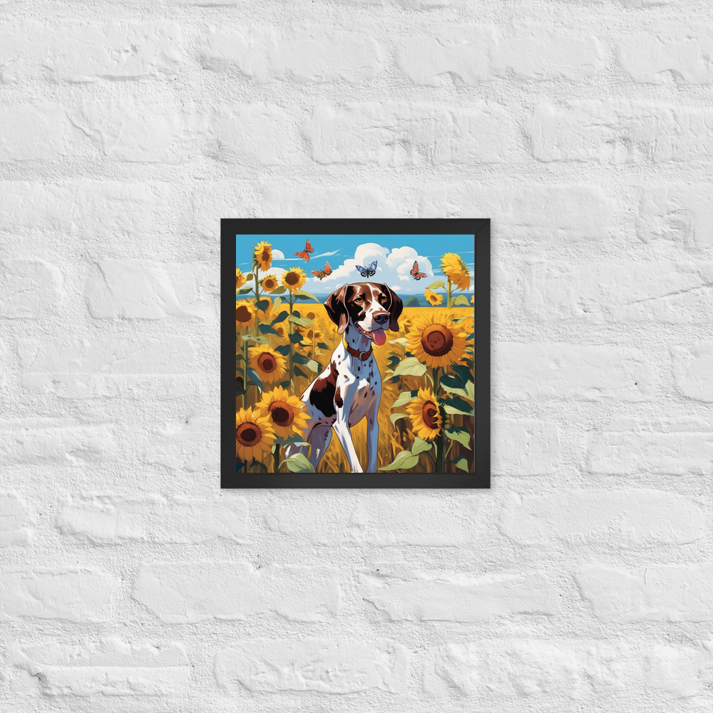 PugMug Custom Pointer Dog Framed Print