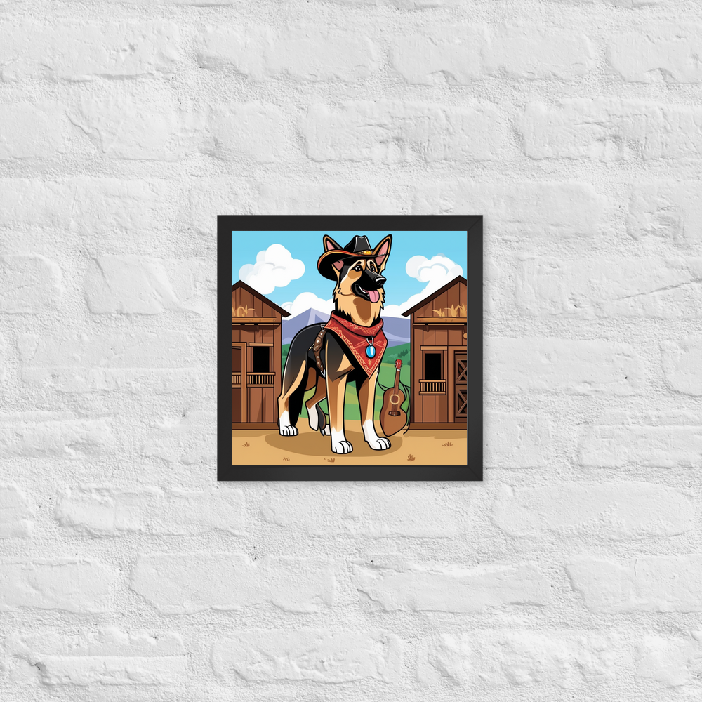 PugMug Custom German Shepherd Dog Framed Print