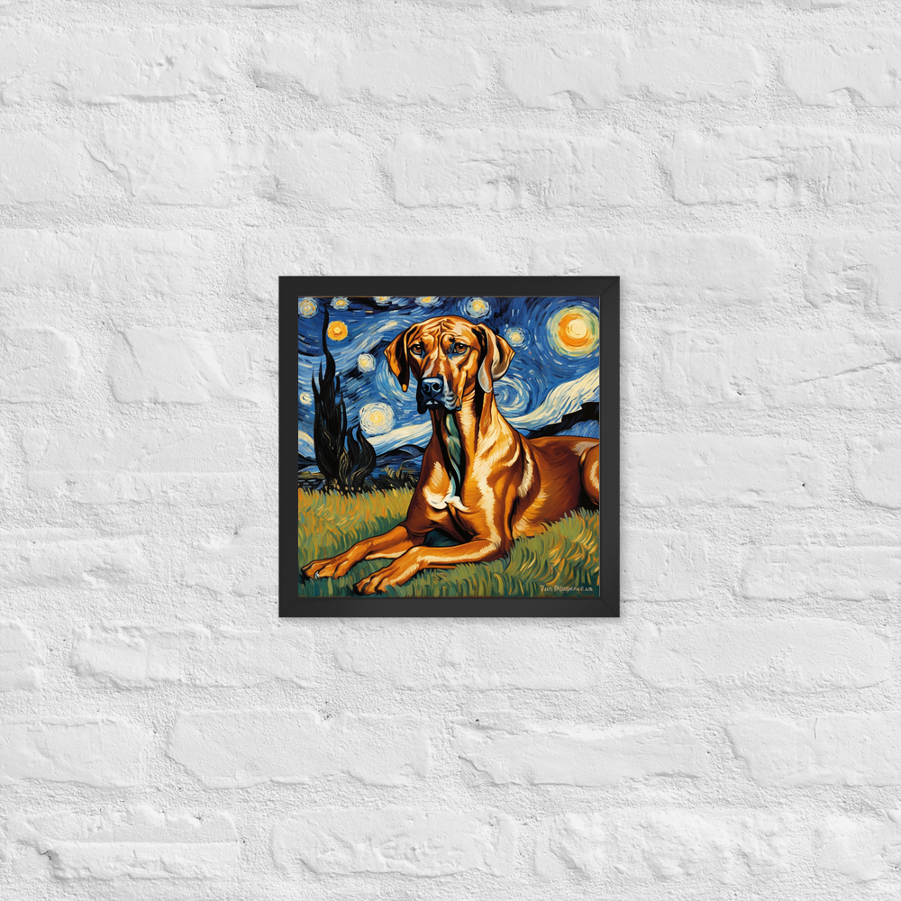 PugMug Custom Rhodesian Ridgeback Framed Print