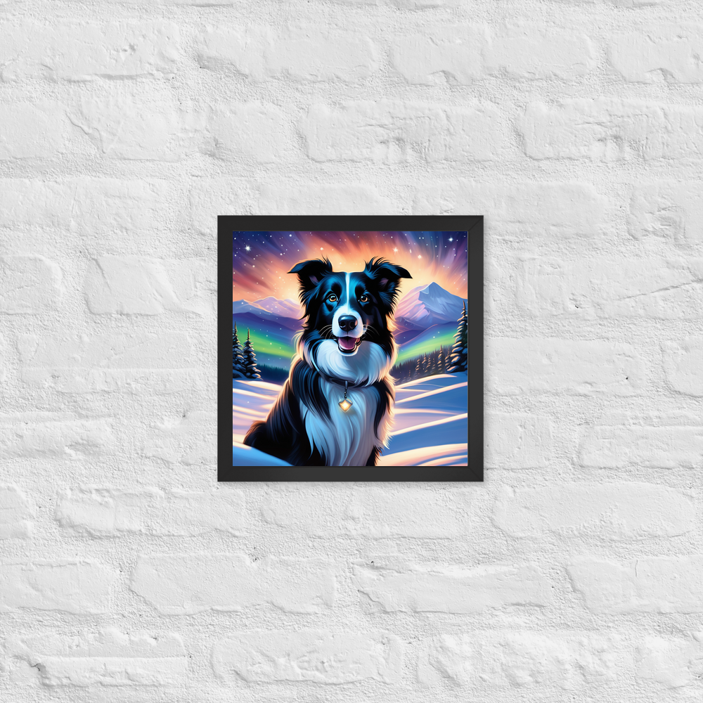 PugMug Custom Border Collie Framed Print