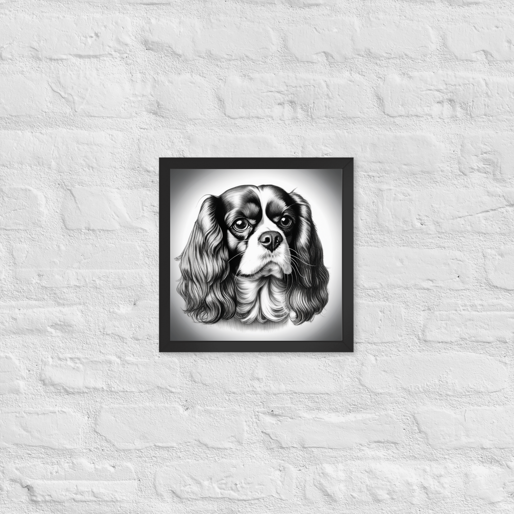 PugMug Custom Cavalier King Charles Spaniel Framed Print