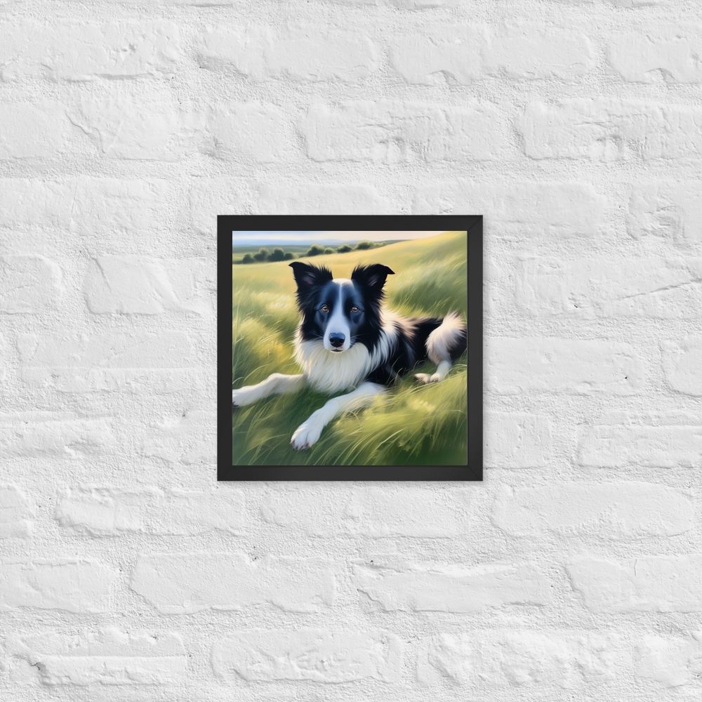 PugMug Custom Border Collie Framed Print