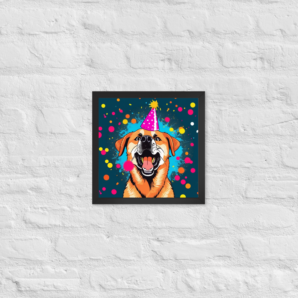 PugMug Custom Blue Framed Print