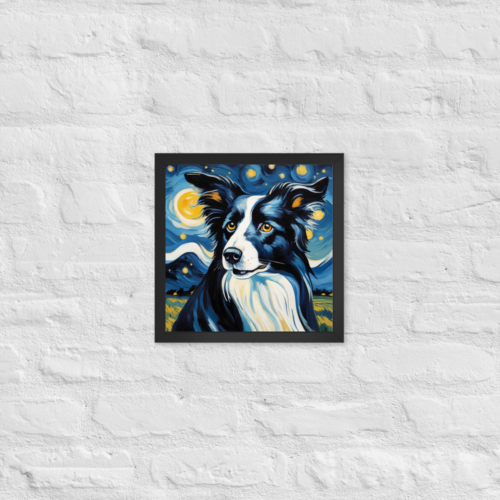 PugMug Custom Border Collie Framed Print