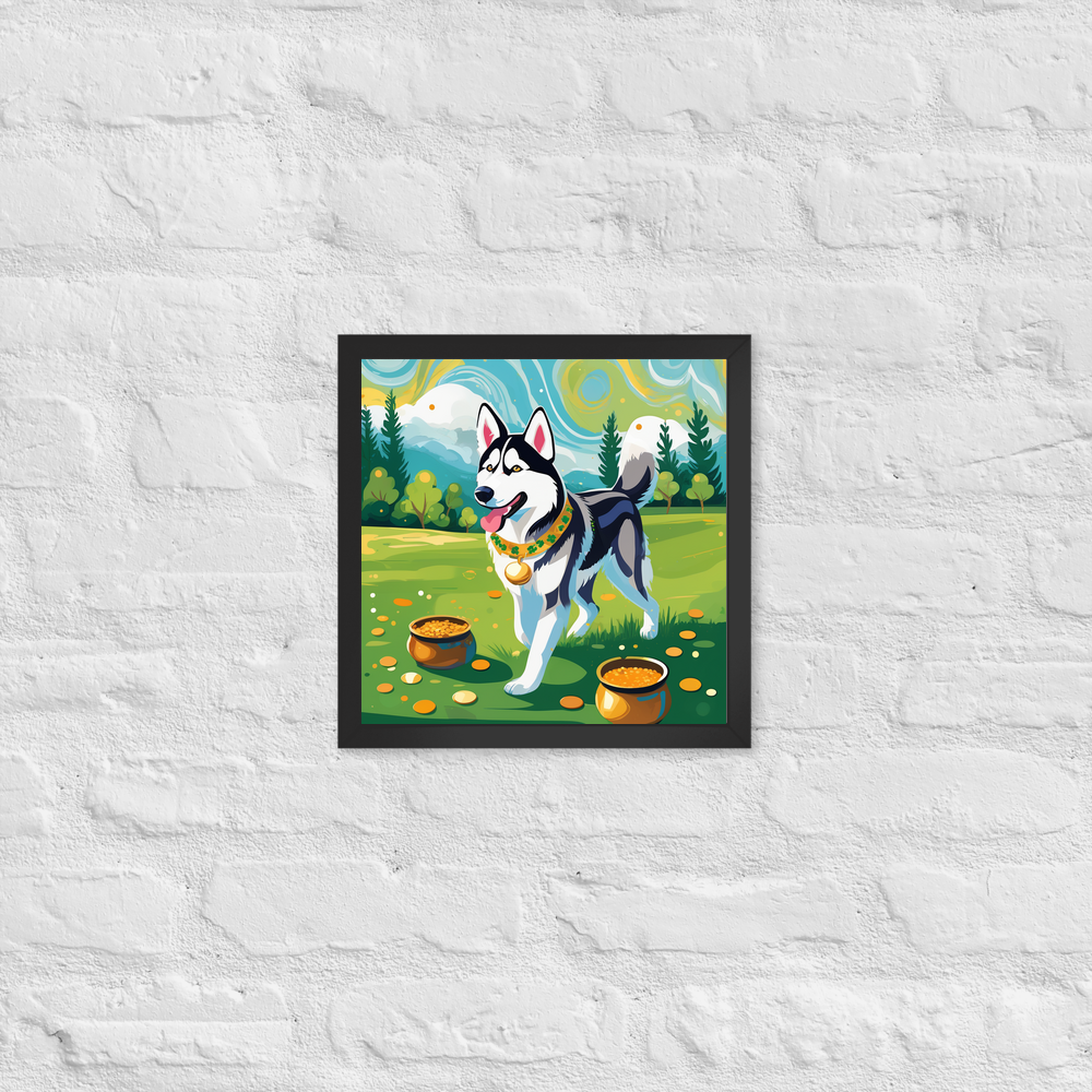 PugMug Custom Siberian Husky Framed Print