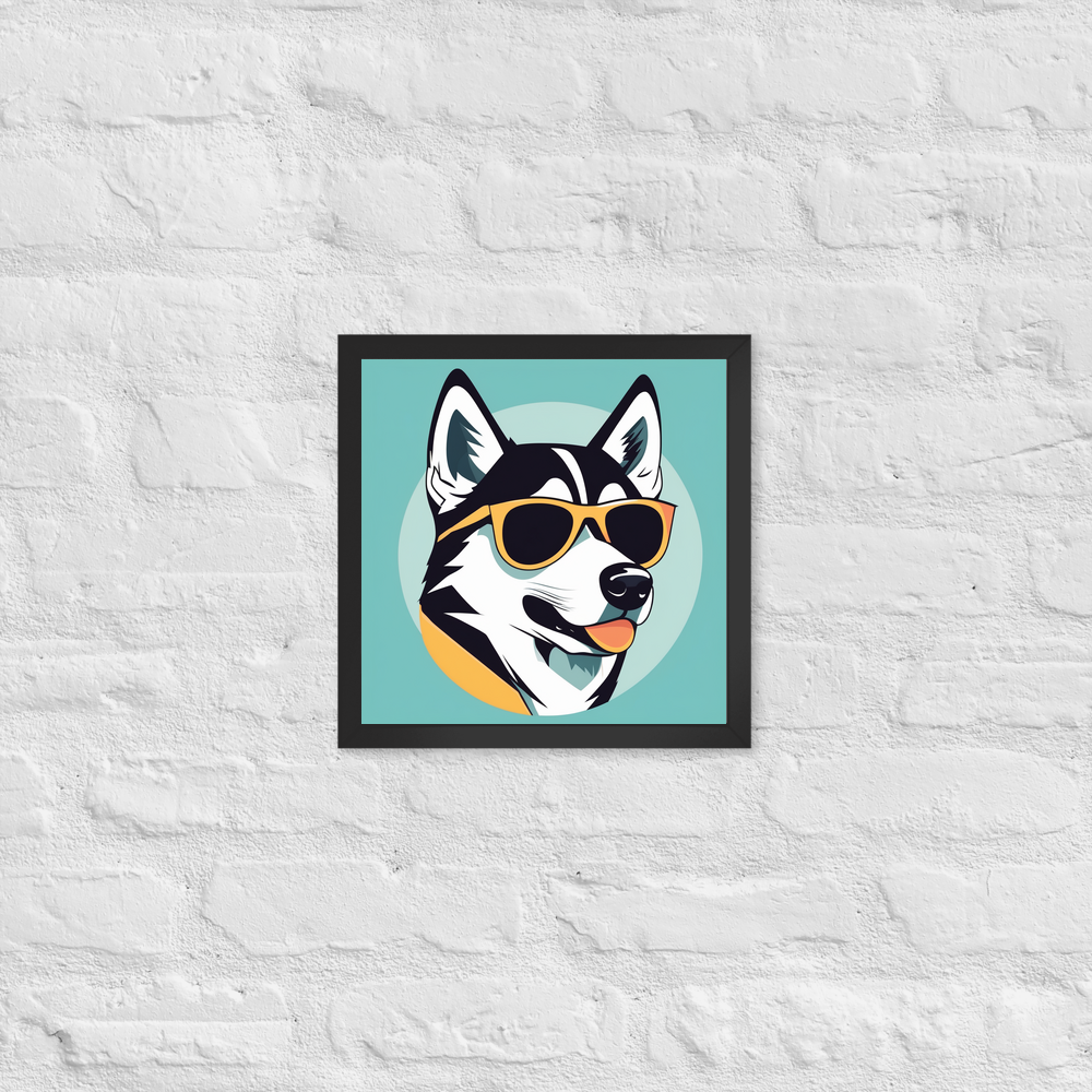 PugMug Custom Siberian Husky Framed Print
