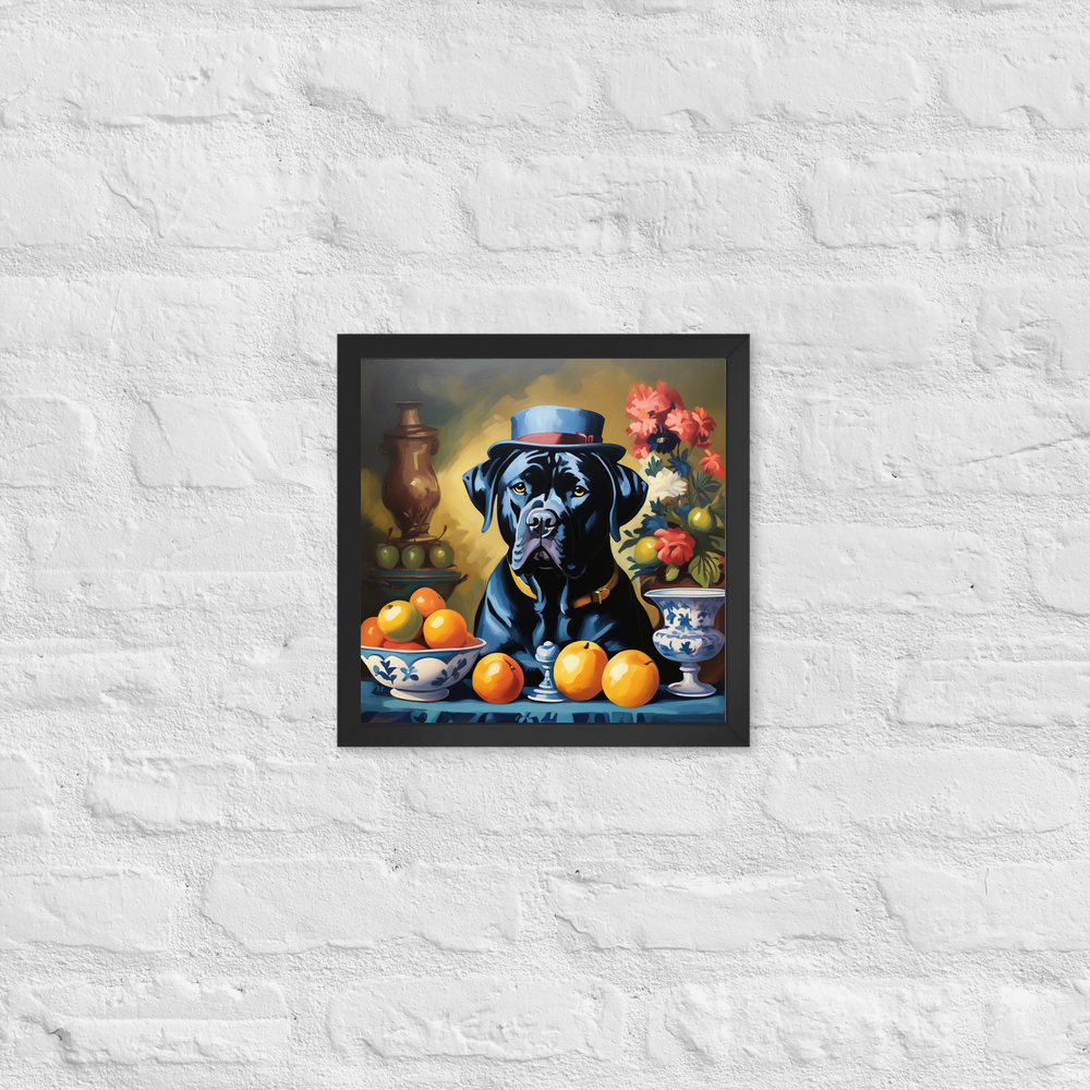 PugMug Custom Cane Corso Framed Print