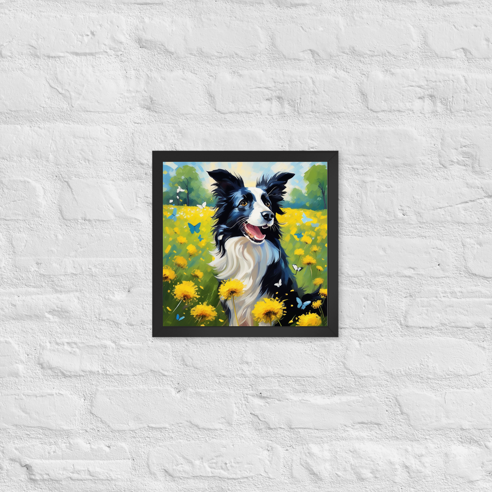 PugMug Custom Border Collie Framed Print