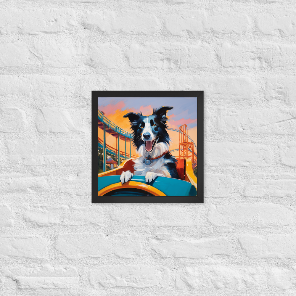 PugMug Custom Border Collie Framed Print