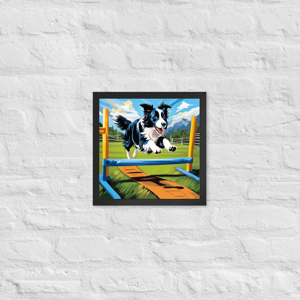 PugMug Custom Border Collie Framed Print