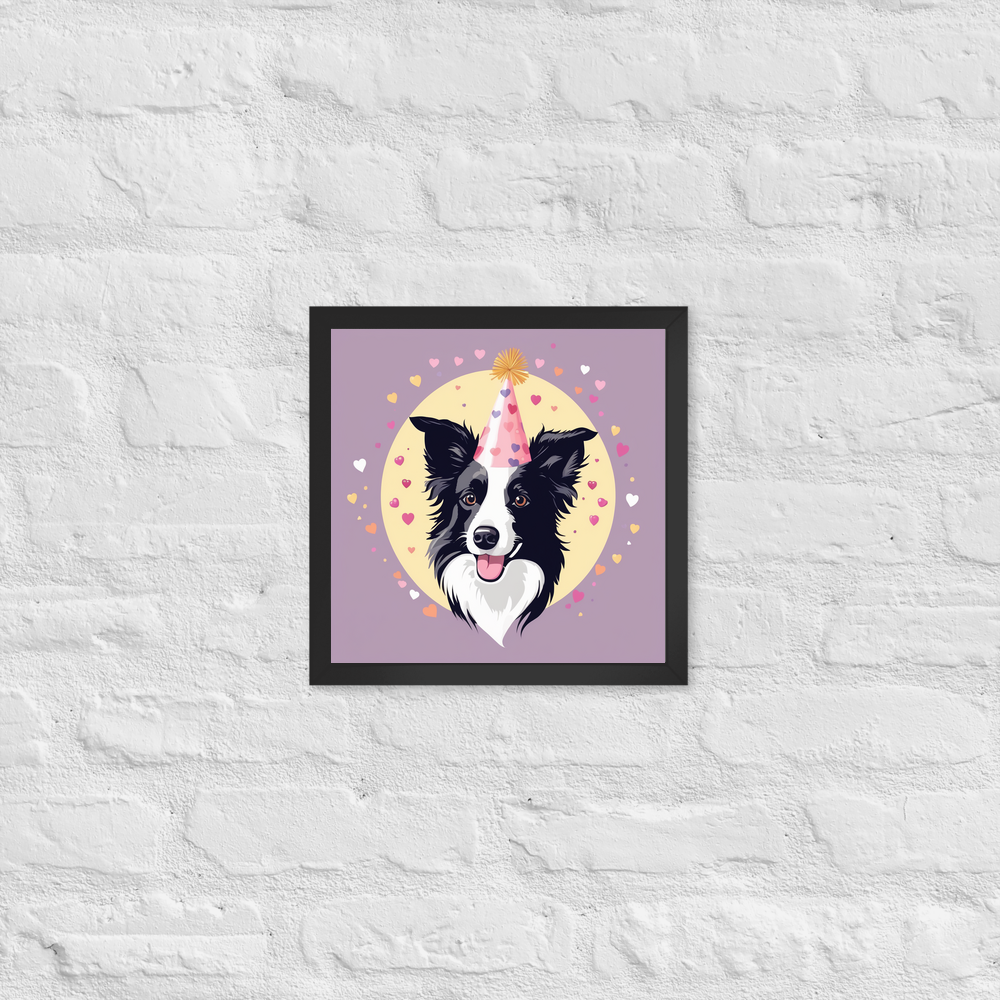PugMug Custom Border Collie Framed Print