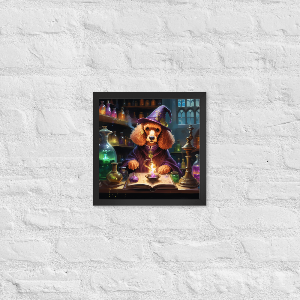 PugMug Custom Tan Poodle Framed Print