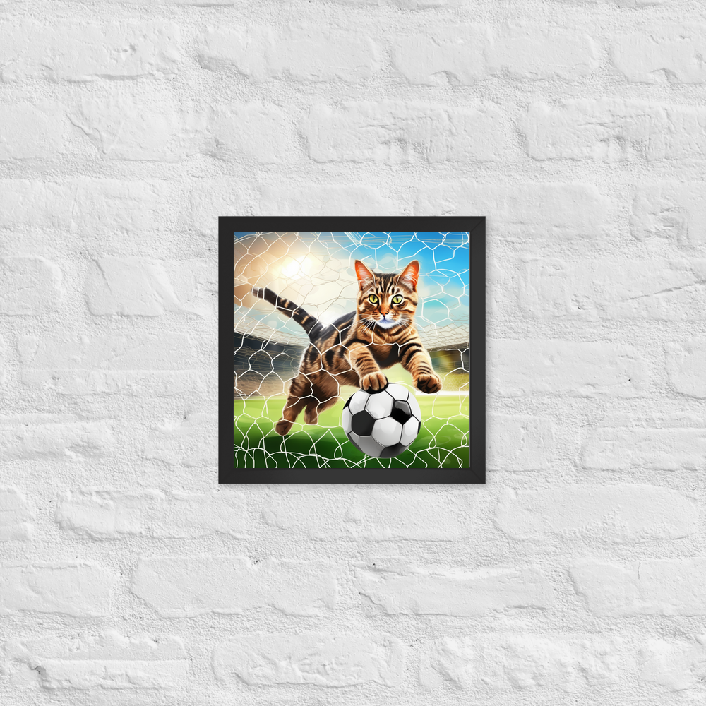 PugMug Custom Tabby Exotic Cat Framed Print