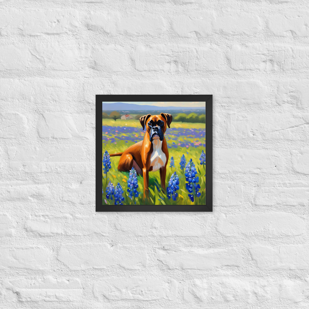 PugMug Custom Boxer Dog Framed Print
