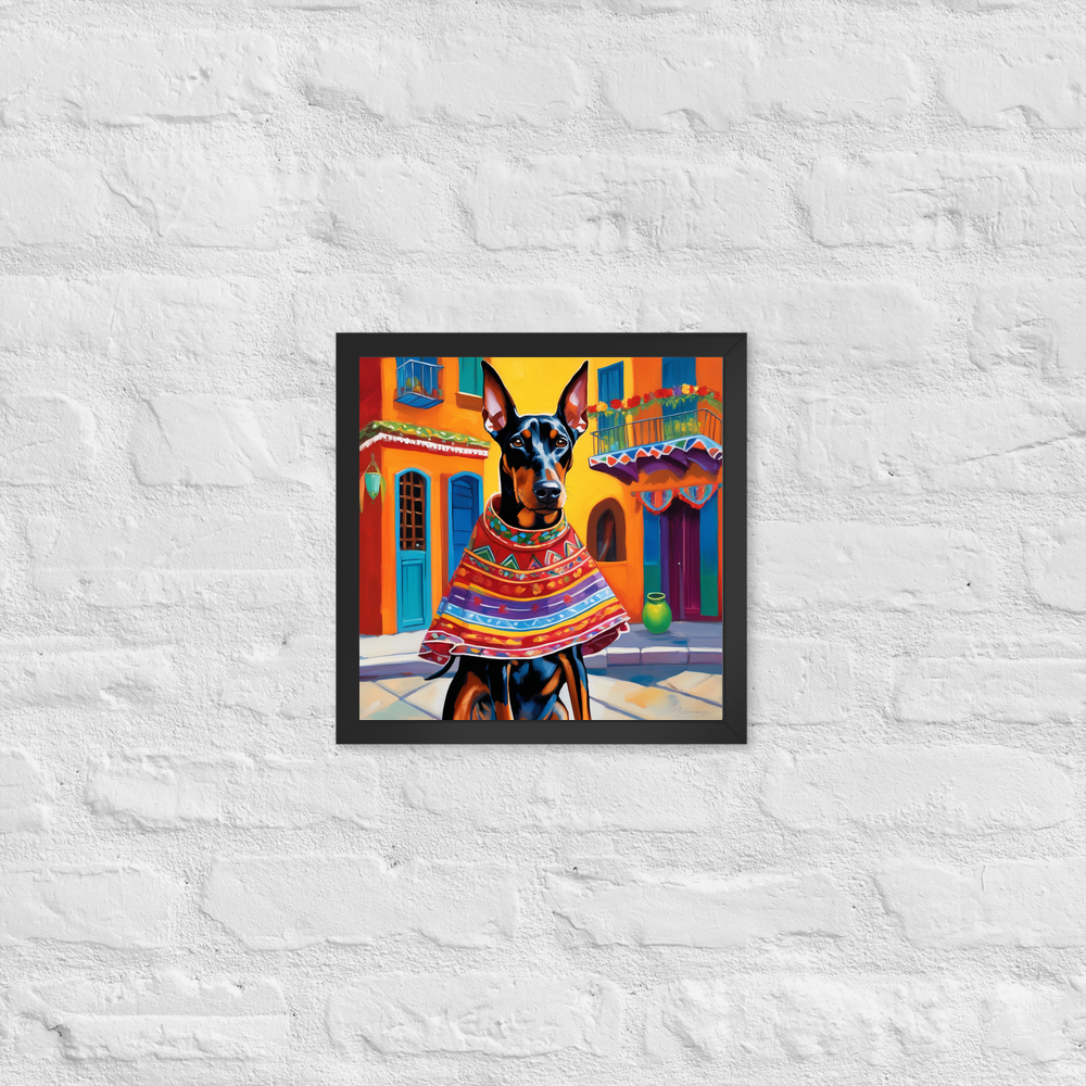 PugMug Custom Doberman Pinscher Framed Print