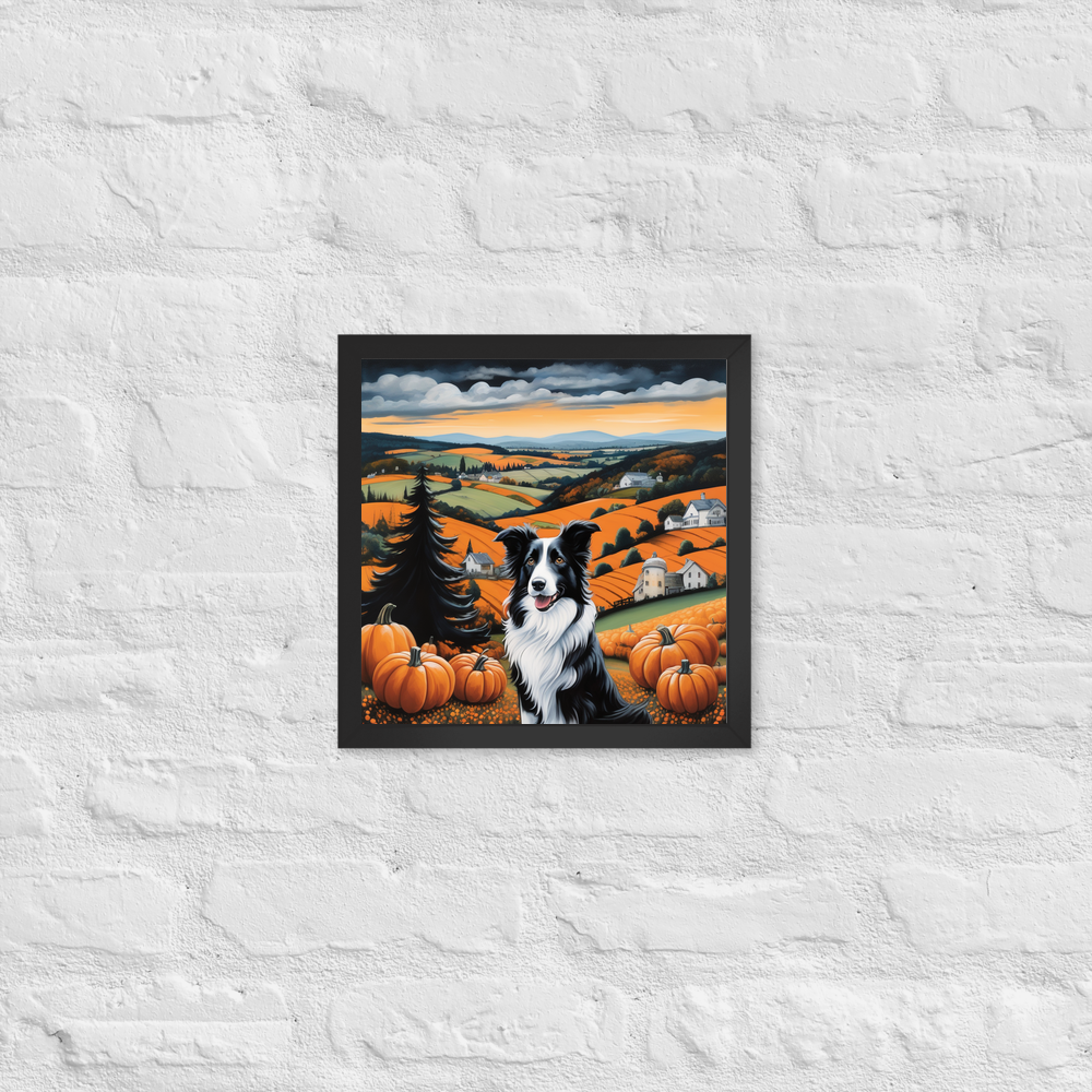PugMug Custom Border Collie Framed Print