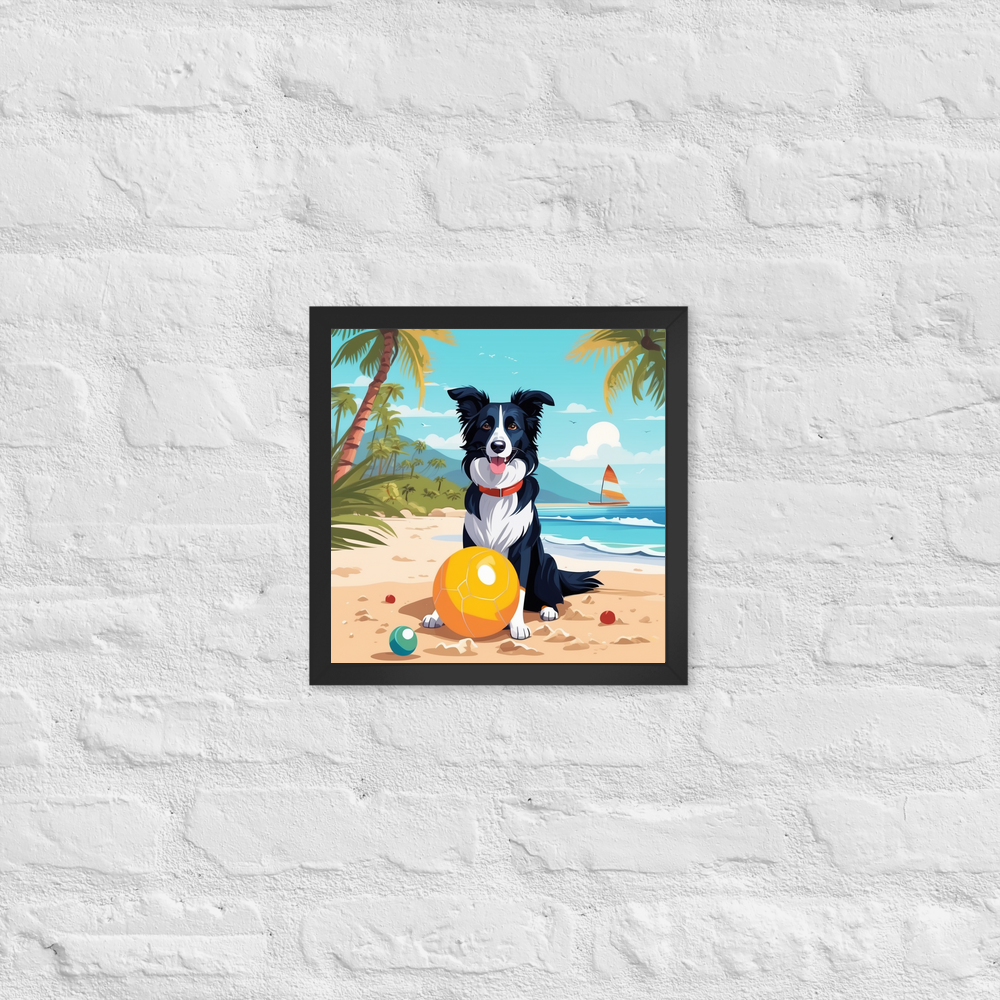 PugMug Custom Border Collie Framed Print