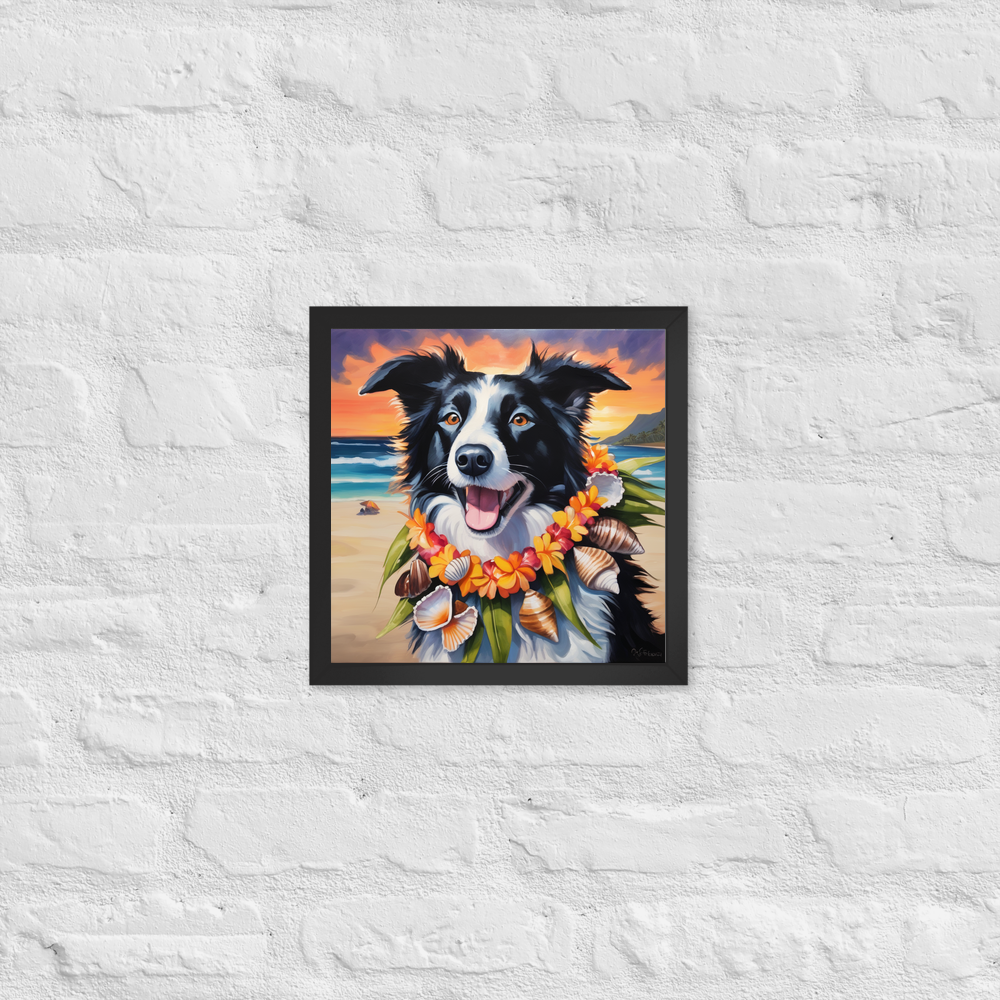 PugMug Custom Border Collie Framed Print