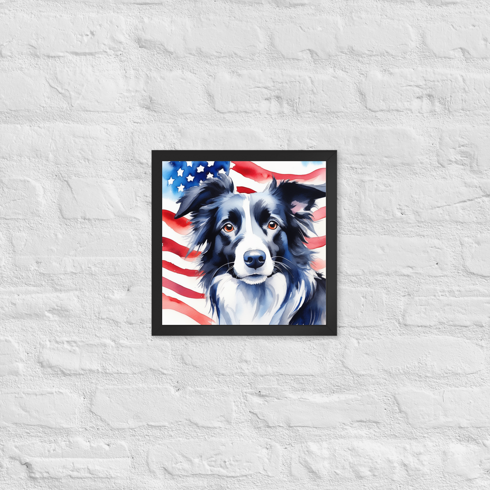PugMug Custom Border Collie Framed Print
