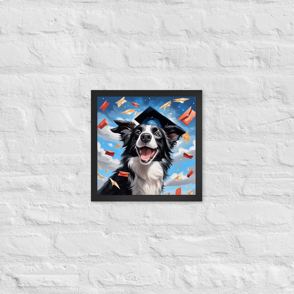 PugMug Custom Border Collie Framed Print