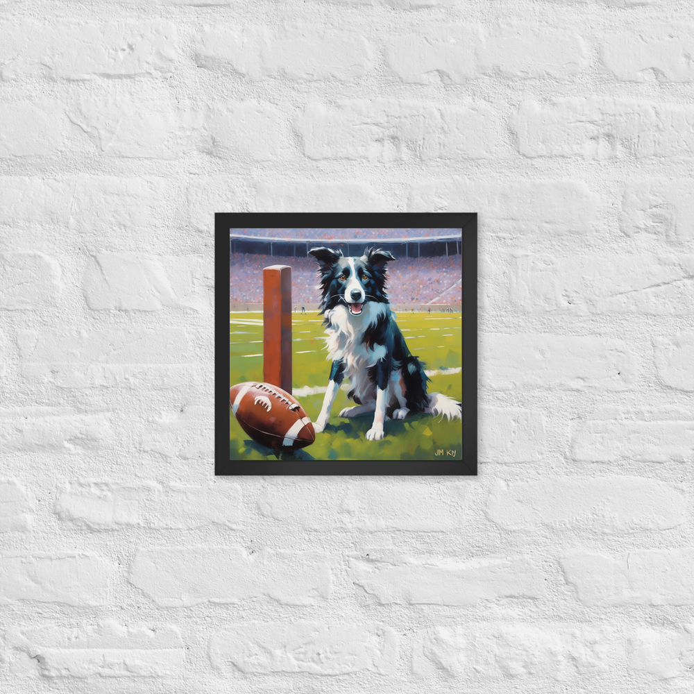 PugMug Custom Border Collie Framed Print