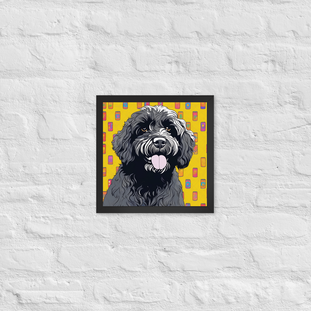 PugMug Custom Portuguese Water Dog Framed Print