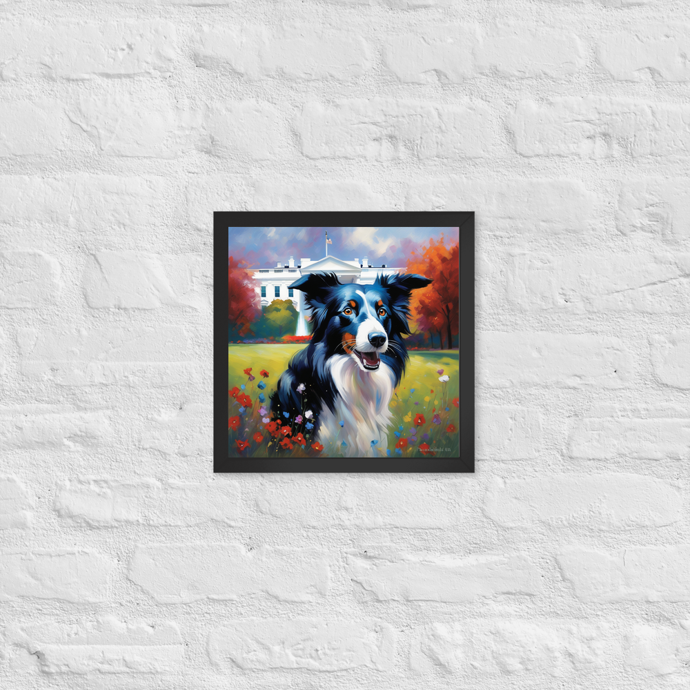 PugMug Custom Border Collie Framed Print