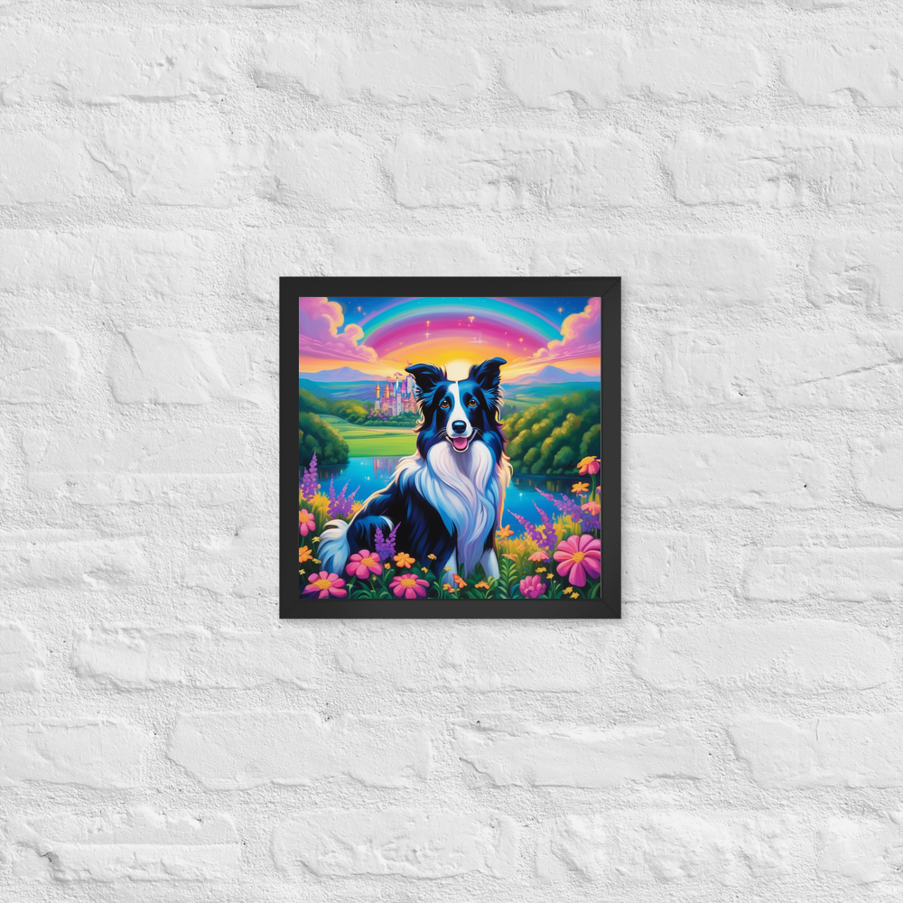 PugMug Custom Border Collie Framed Print