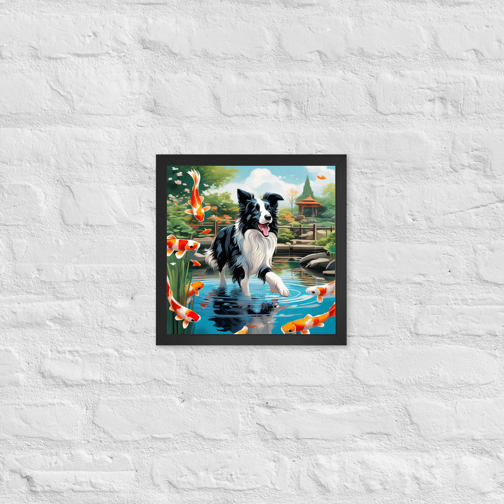 PugMug Custom Border Collie Framed Print
