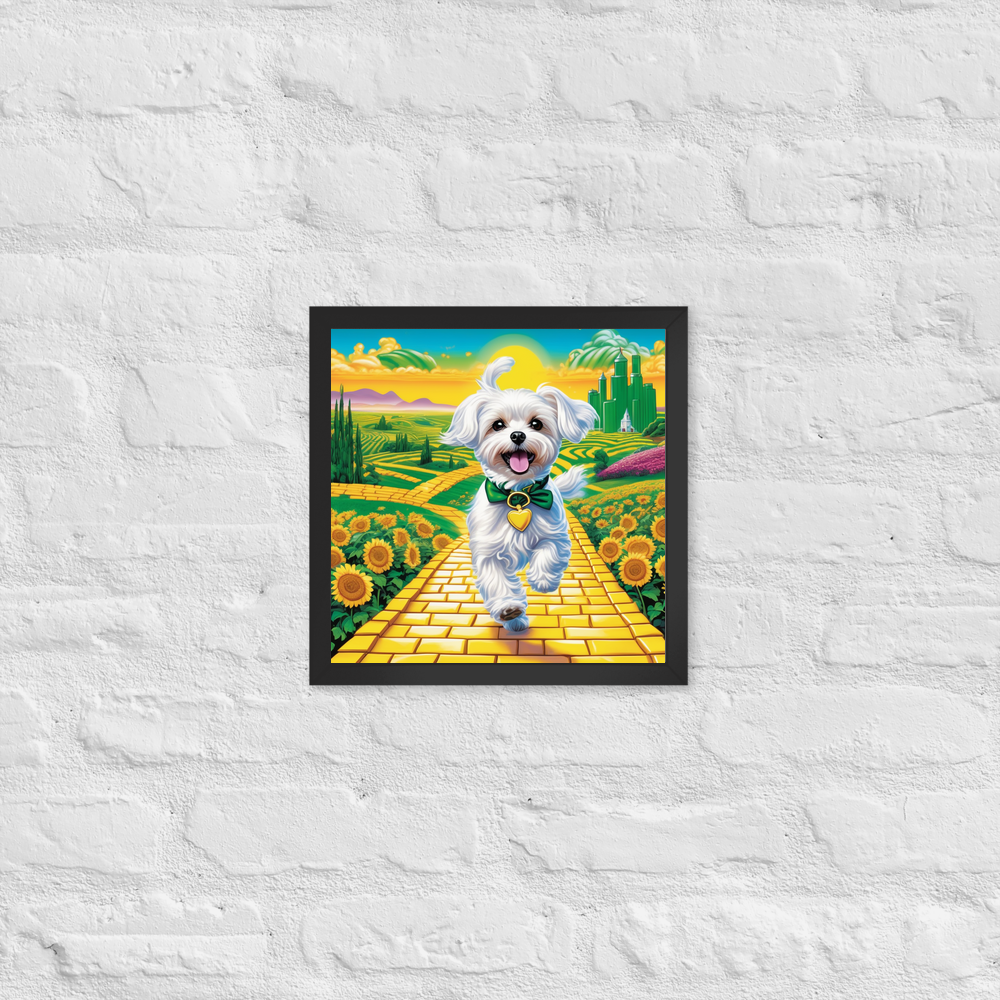 PugMug Custom Maltese Dog Framed Print