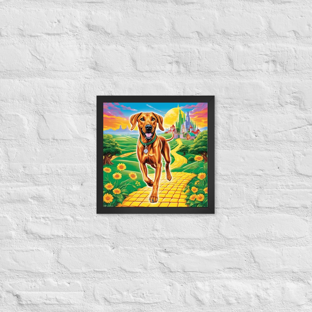 PugMug Custom Rhodesian Ridgeback Framed Print