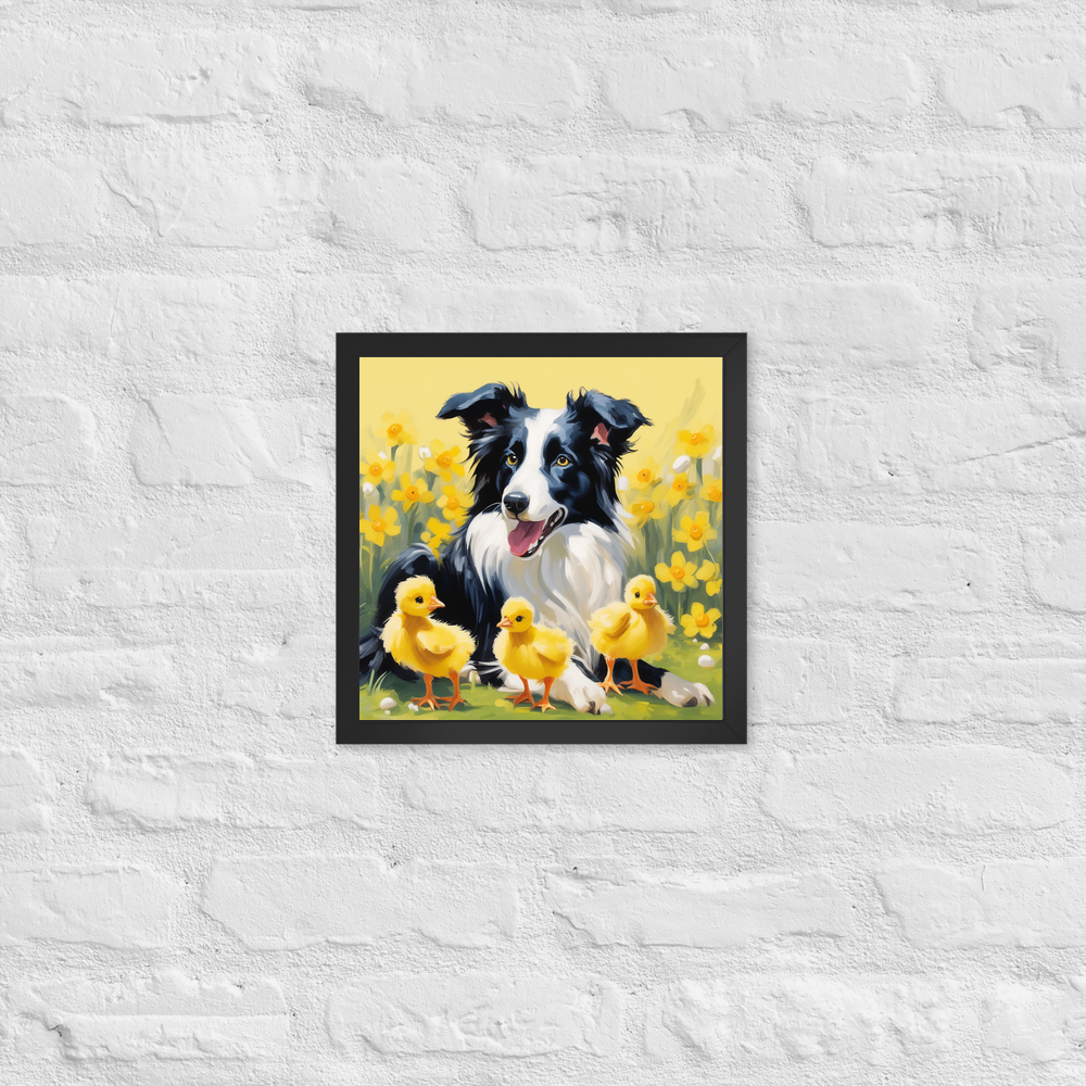 PugMug Custom Border Collie Framed Print
