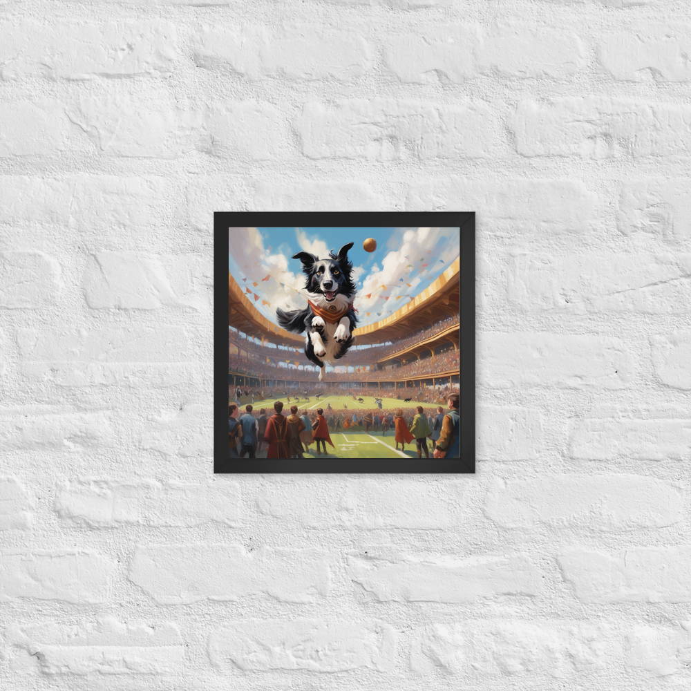 PugMug Custom Border Collie Framed Print