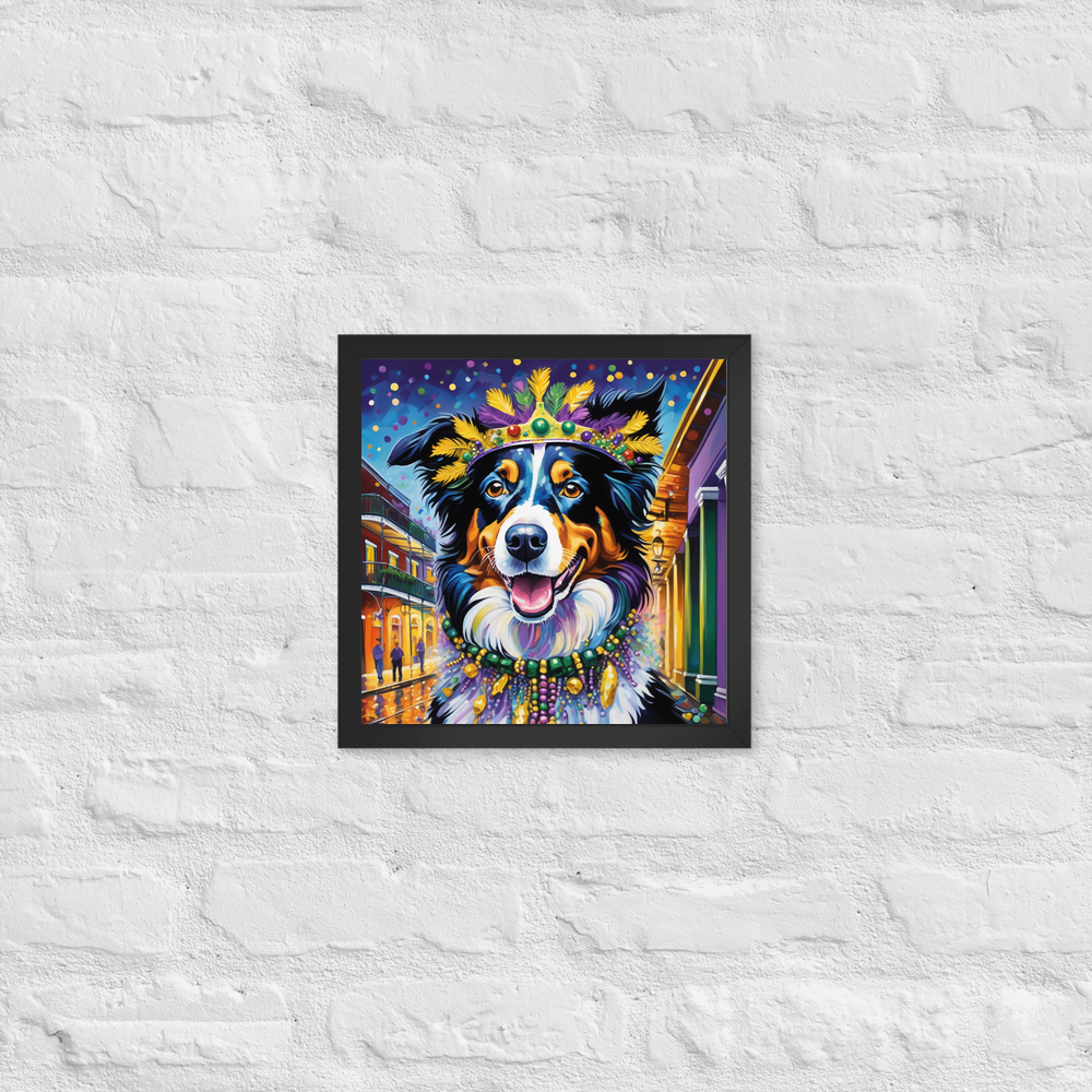 PugMug Custom Border Collie Framed Print