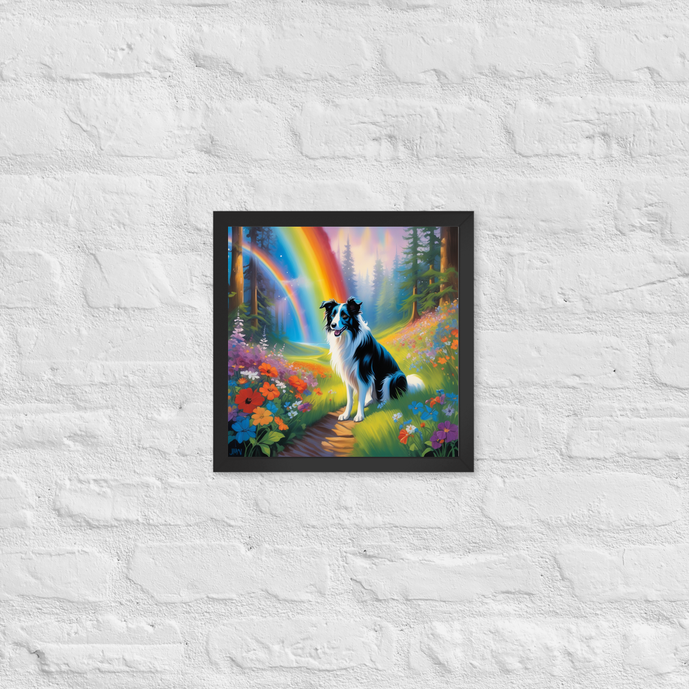 PugMug Custom Border Collie Framed Print