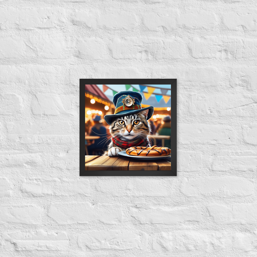 PugMug Custom Tabby Companion Cat Framed Print