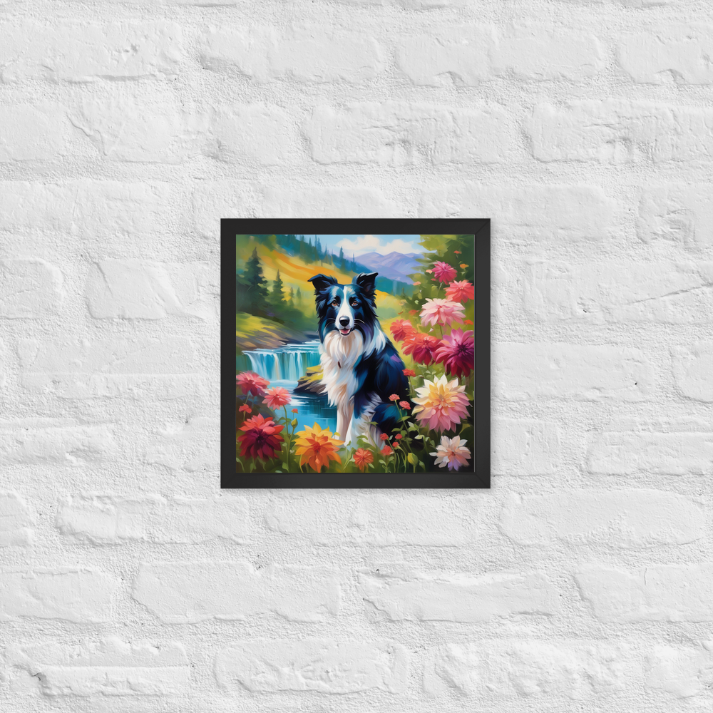 PugMug Custom Border Collie Framed Print