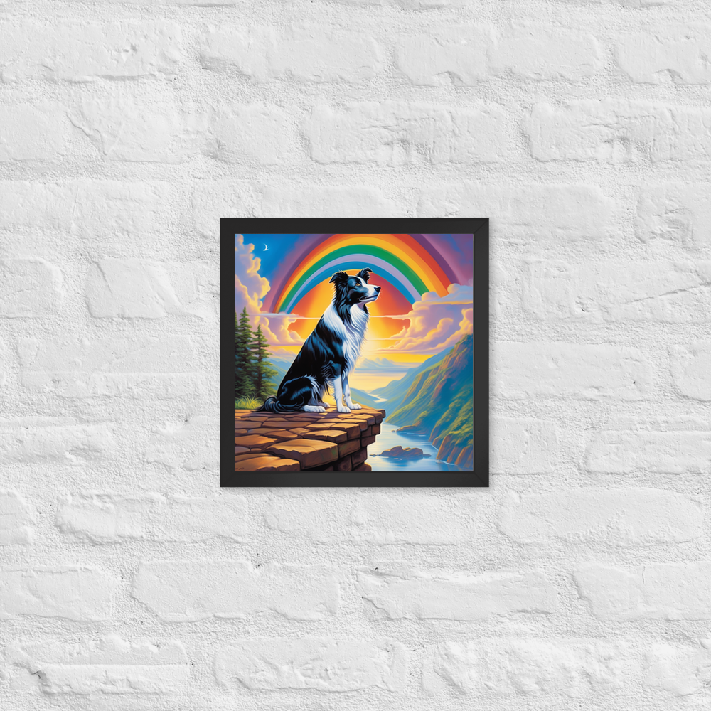 PugMug Custom Border Collie Framed Print