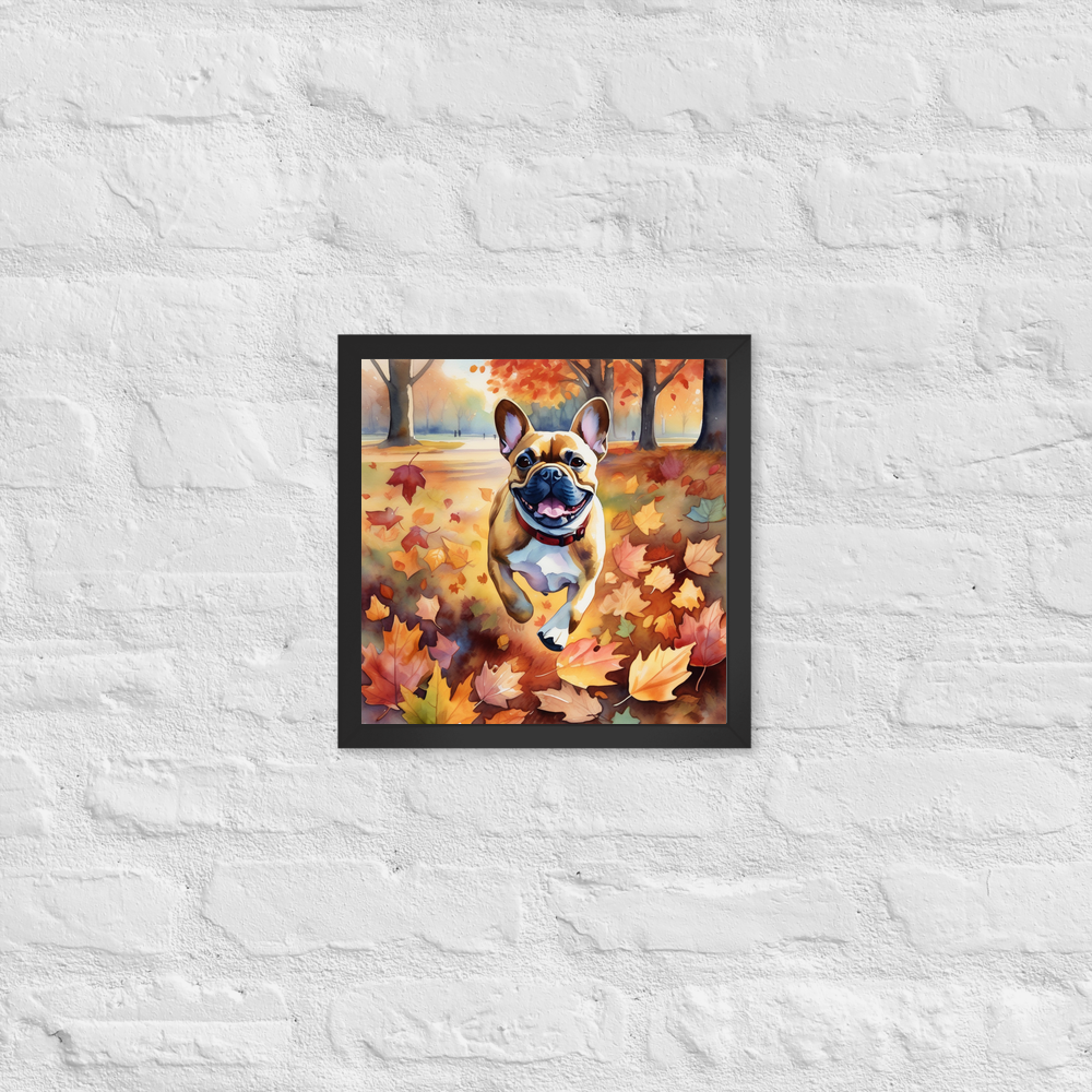 PugMug Custom Tan French Bulldog Framed Print