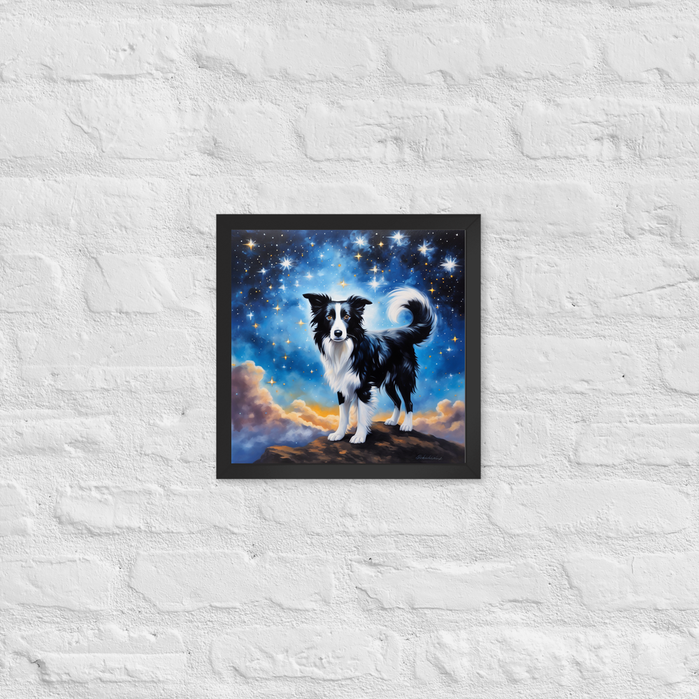 PugMug Custom Border Collie Framed Print