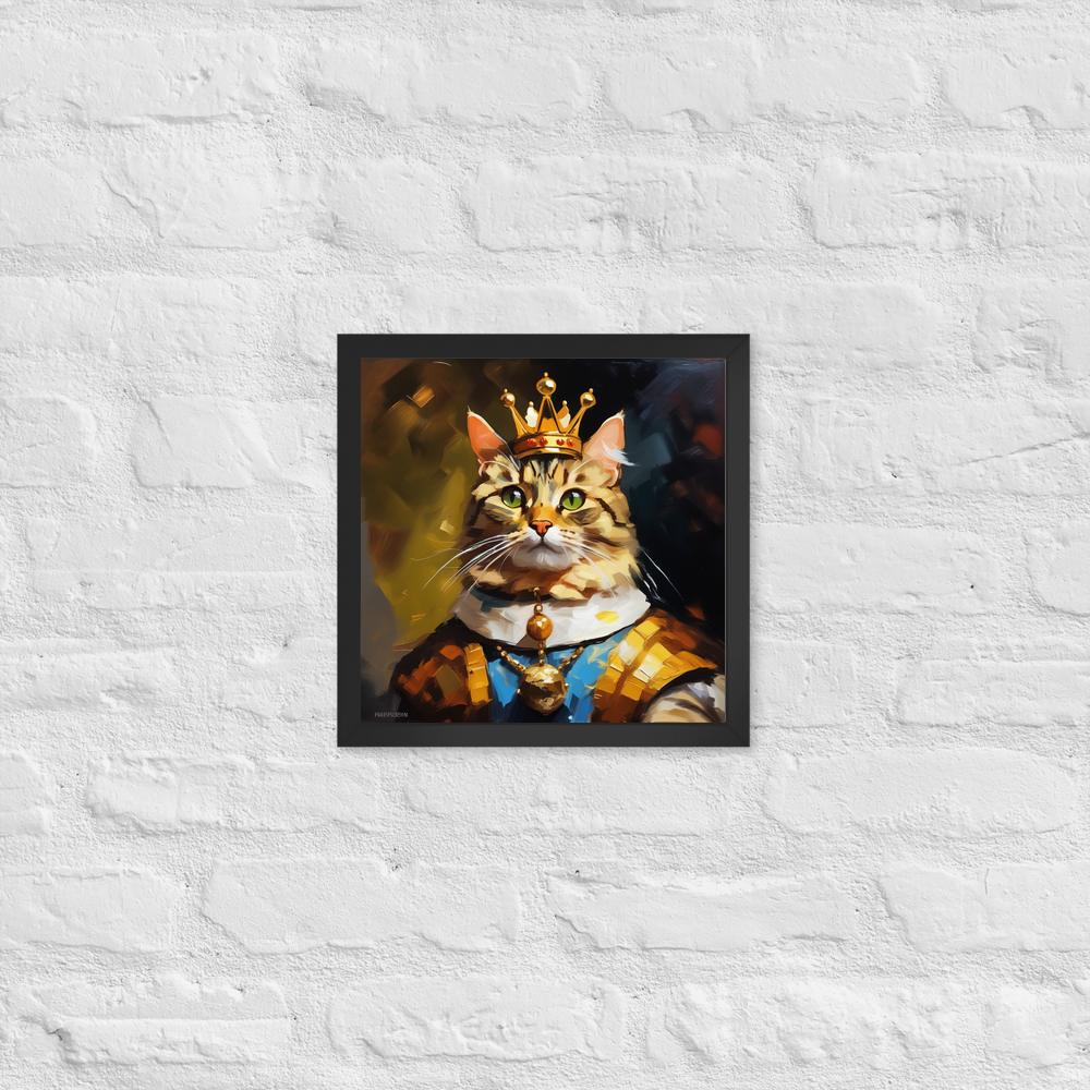 PugMug Custom Tabby Companion Cat Framed Print