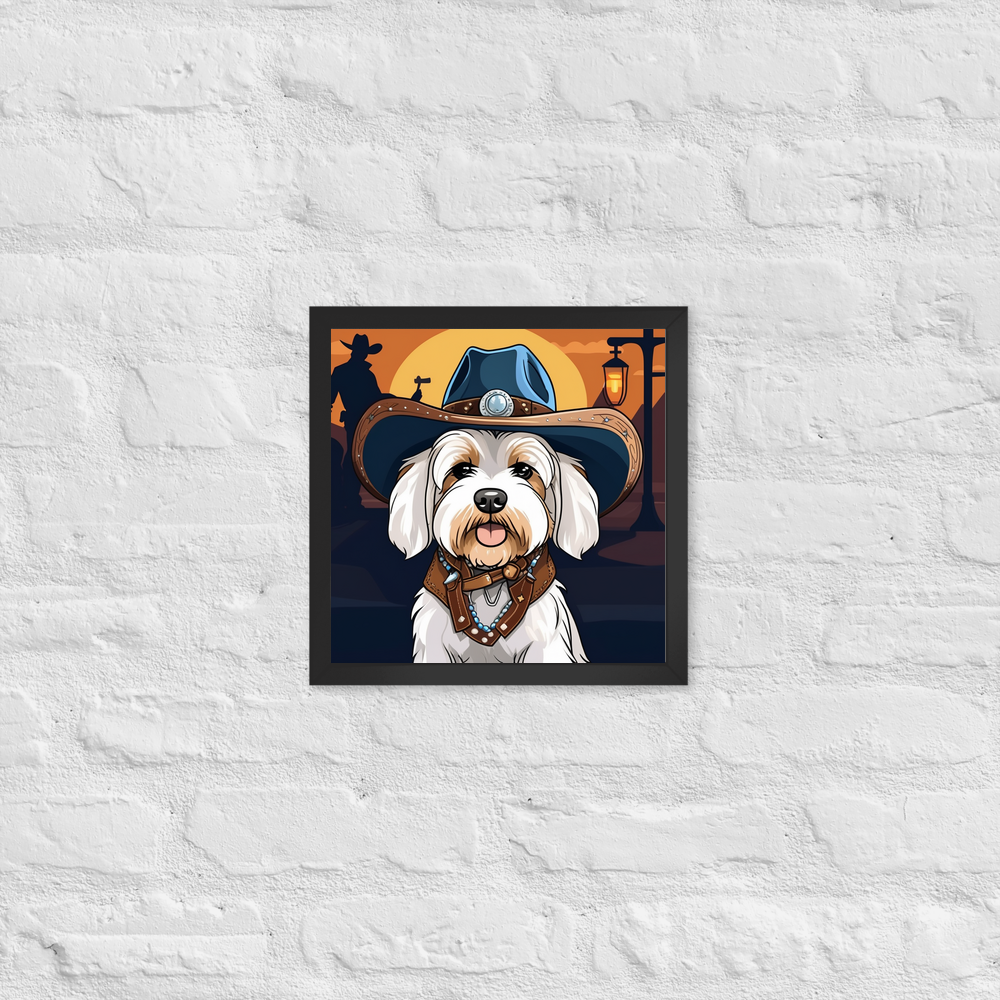 PugMug Custom White Havanese Dog Framed Print