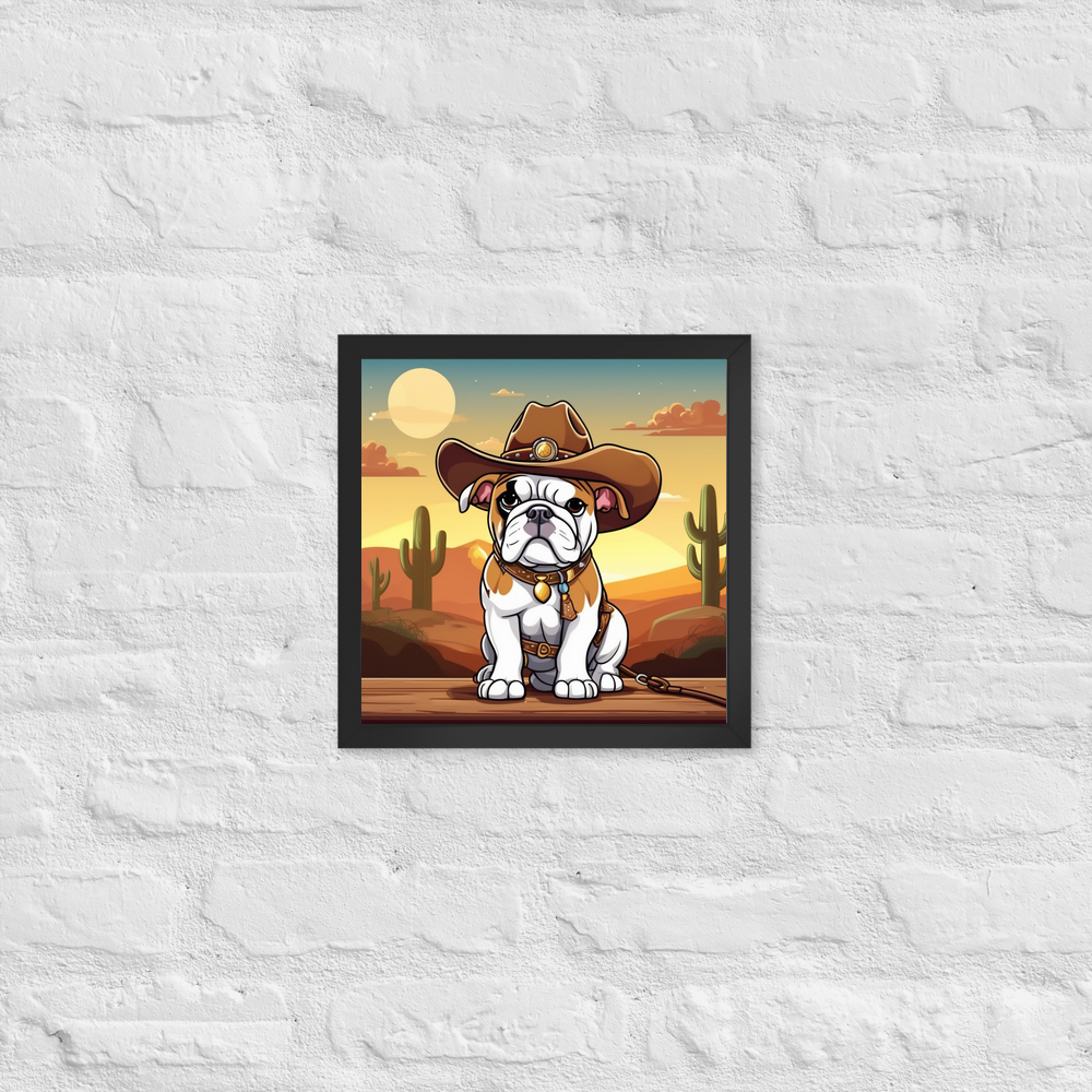 PugMug Custom Bulldog Framed Print