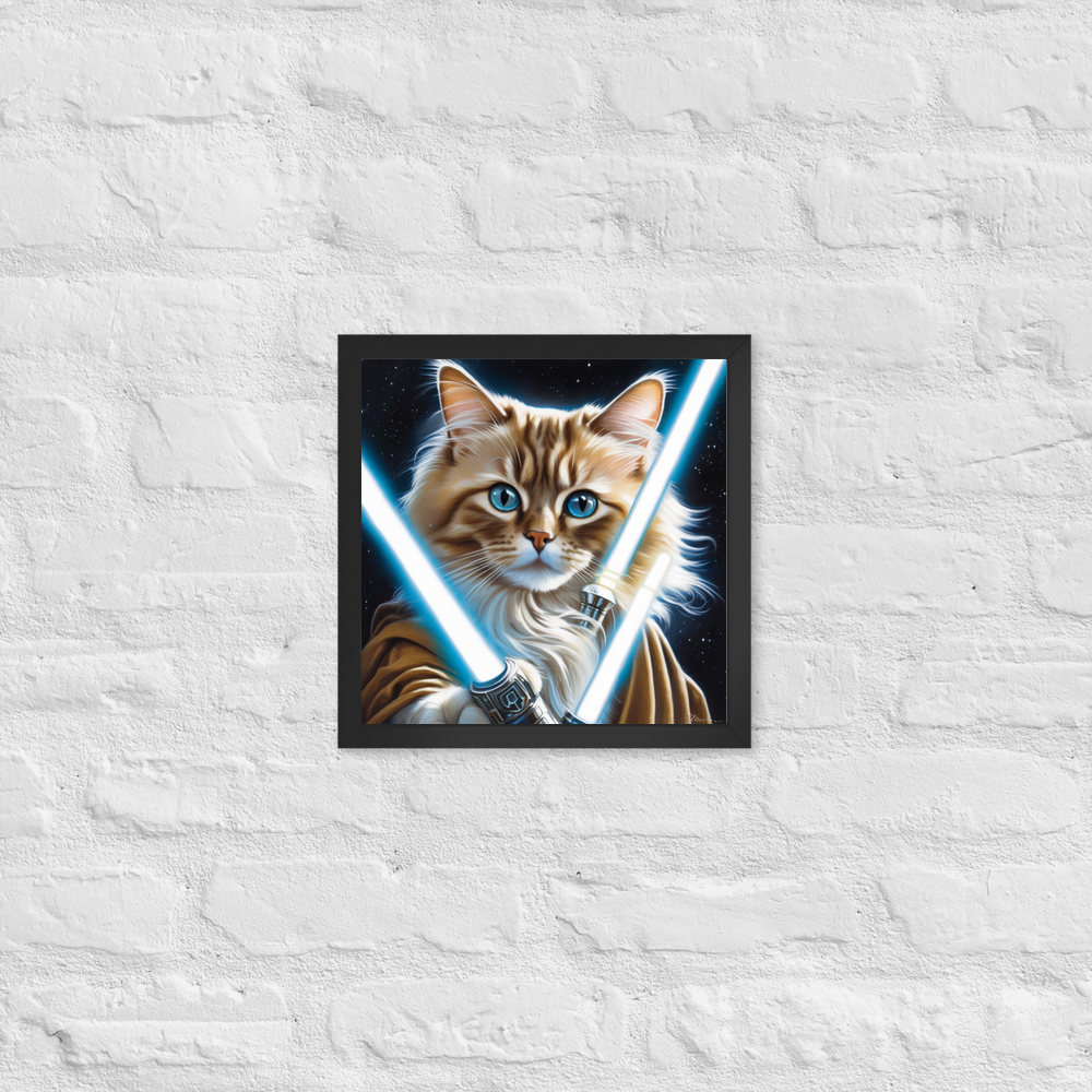 PugMug Custom Tabby Ragdoll Cat Framed Print