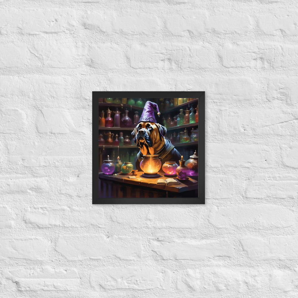 PugMug Custom Mastiff Framed Print