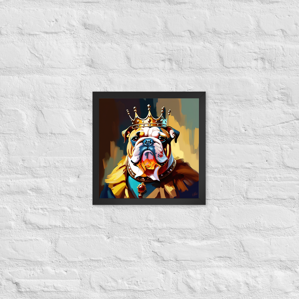 PugMug Custom Bulldog Framed Print